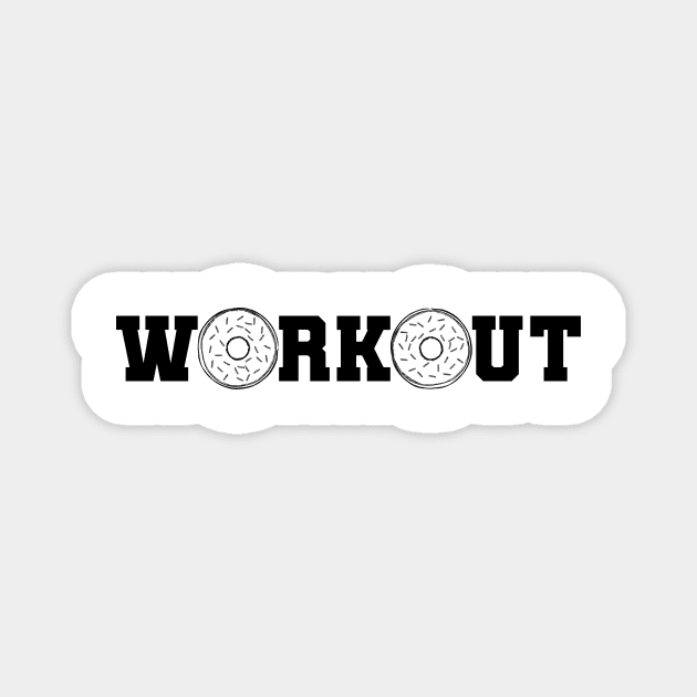 Workout Donuts Magnet by TheMoonlitPorch