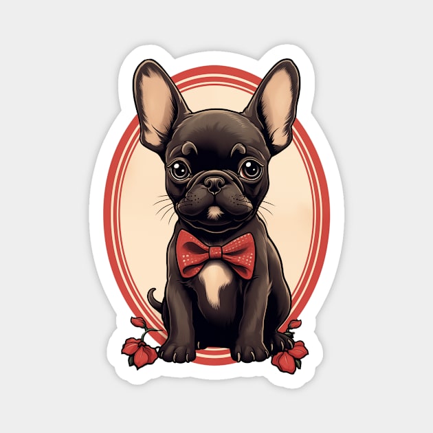 French Bulldog Tattoo Magnet by JunkyDotCom