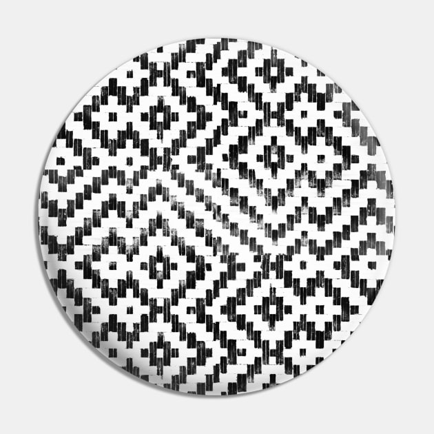 Lombok Weave Pattern Boho Pin by badlydrawnbabe