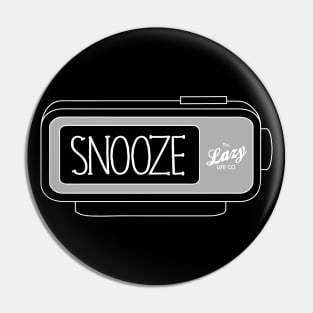 Snooze Alarm Clock White Pin