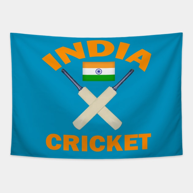 INDIA CRICKET Tapestry by Cult Classics