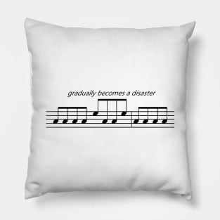 Orchestra Musical Meme Sheet Music Notation Gradually Becomes a Disaster Pillow