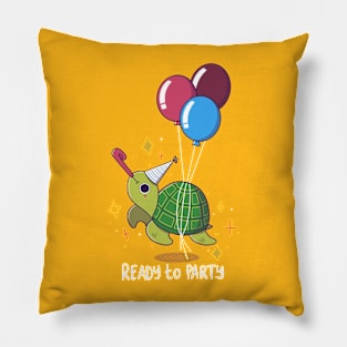 Party Turtle Pillow