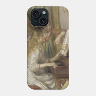 Young Girls at the Piano by Auguste Renoir Phone Case