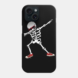 dabbing skeleton valentines day shirt. Phone Case