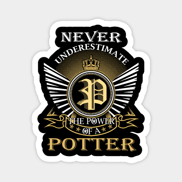 Never Underestimate POTTER Magnet by Nap