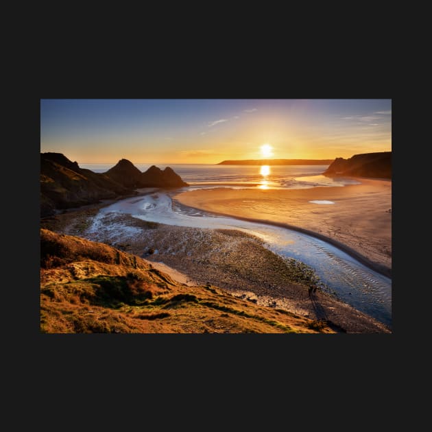 Three Cliffs Bay, Gower by dasantillo