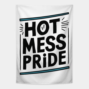 hot mess pride gay Tapestry