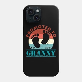 Vintage Promoted to Granny 2021 new Grandmother gift Granny Phone Case