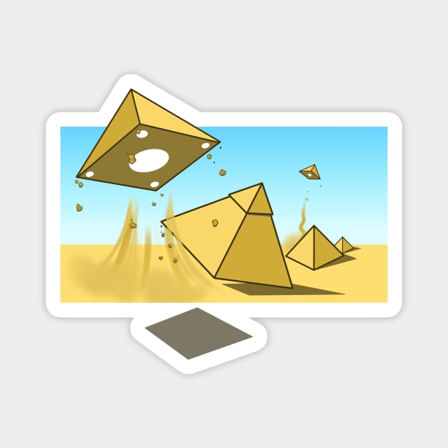 Pyramid UFO Magnet by Epyonator