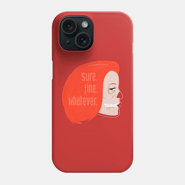 Sure Scully Phone Case by Meowlentine