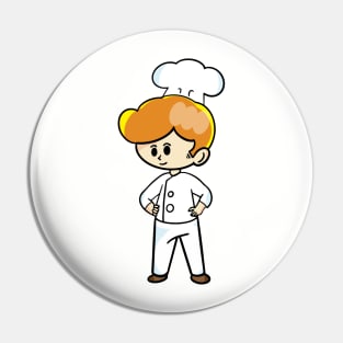 chef cartoon character  drawing Pin