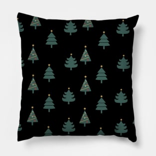 Christmas trees oat Pillow