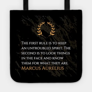 Marcus Aurelius's Rule of Serenity: Facing Truth with Tranquility Tote