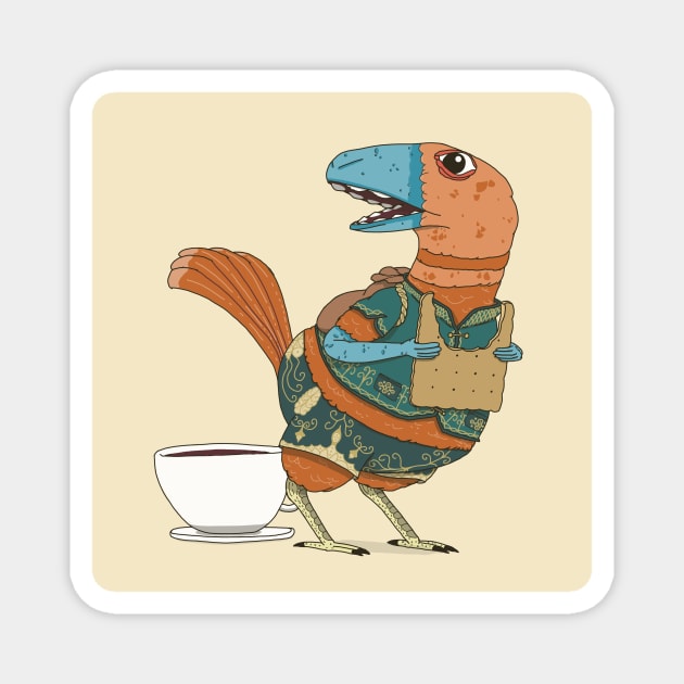 Tea Time Thief Magnet by Gordon Motsinger