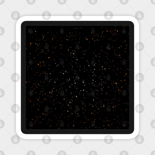 Subtle Orange Starscape Magnet by MOULE