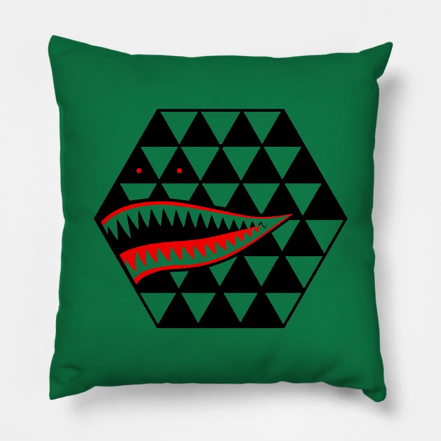 Shark Hex Pillow by HRNDZ