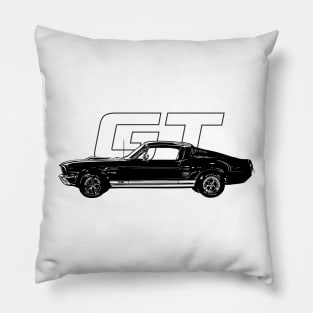 67' Ford Mustang GT Pillow