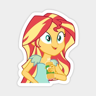 Sunset Shimmer with orange juice Magnet