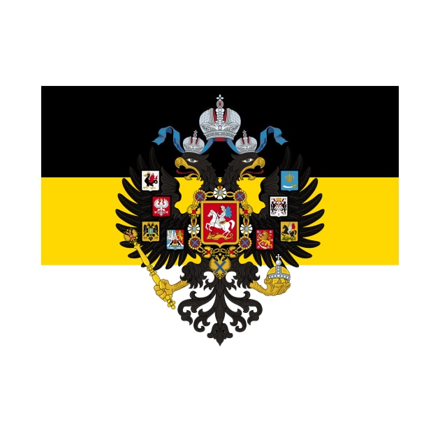 Russian empire coat of arms flag by AidanMDesigns