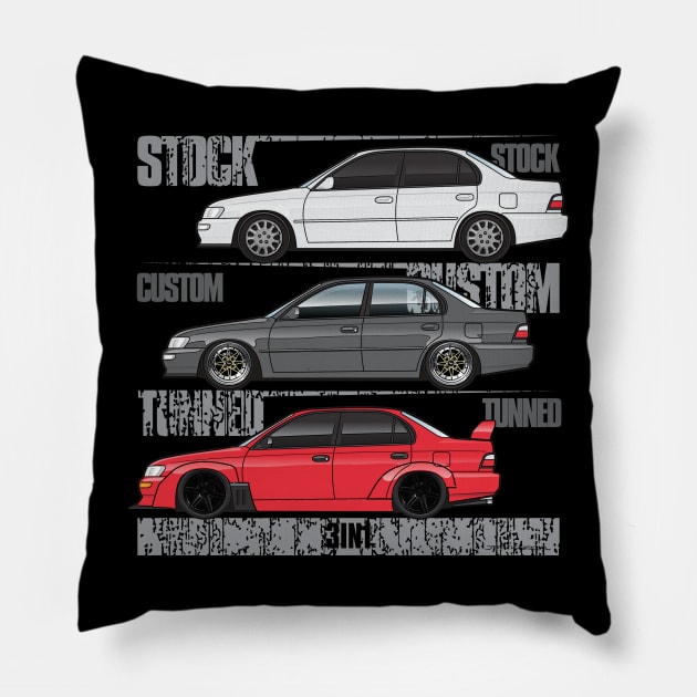 3 in 1 Corolla E100 Pillow by JRCustoms44