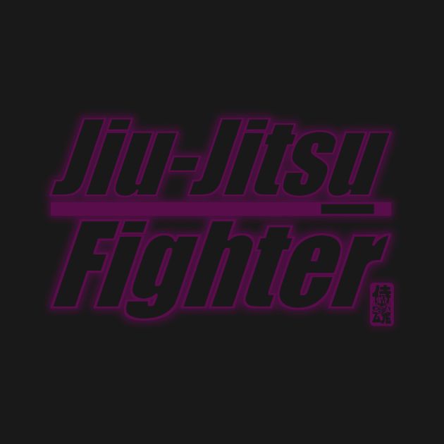 BJJ Purple Belt Jiu Jitsu Fighter by eokakoart