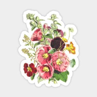 Blooming Summer Flowers Bouquet Magnet