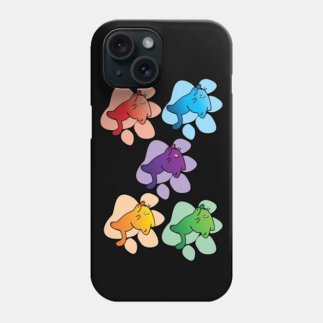 Stay Pawsitive Art (mix color) Phone Case by YasudaArt