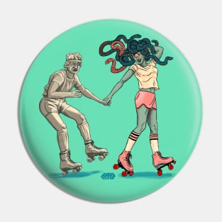 Roller Disco Medusa Pin