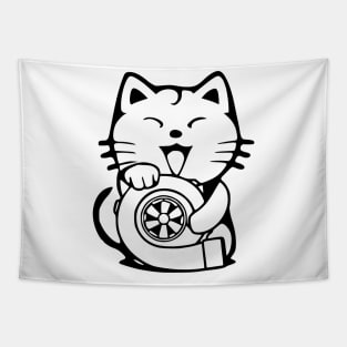 JDM Happy Turbo cat Tapestry