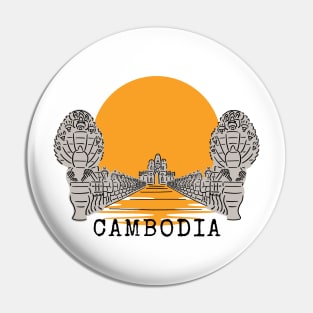 Angkor Thom Majesty: Cambodia's Ancient Wonder -- Sun Edition Pin