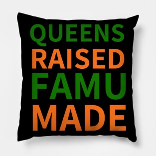 QUEENS RAISED FAMU MADE Pillow