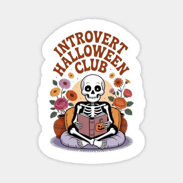 Introvert Halloween Club Magnet by Fauzi's Store