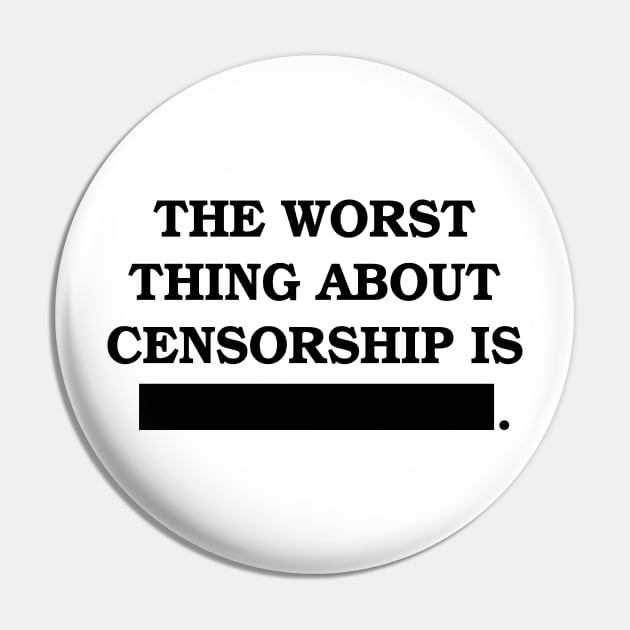 Censorship Pin by Buy Custom Things