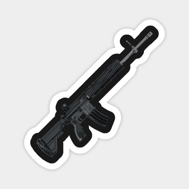 HK416 Assault Rifle Magnet by TortillaChief