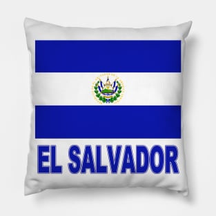 The Pride of El Salvador - Salvadoran Flag Design Pillow