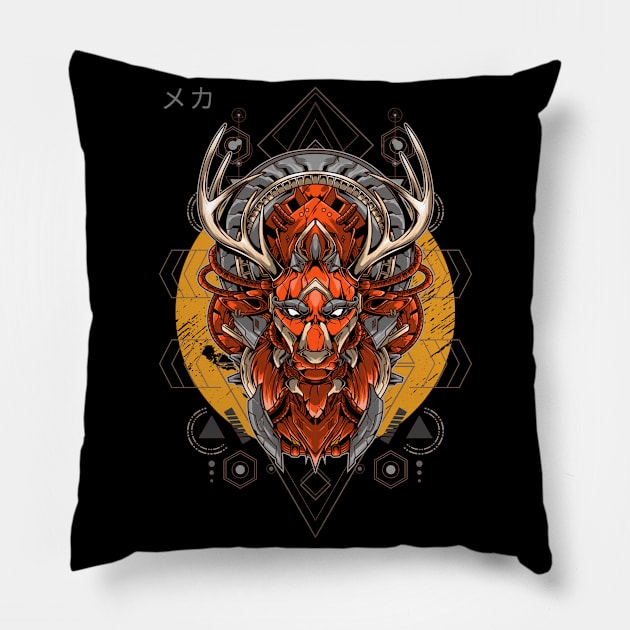 Evil Mystic Creature / Urban Streetwear Pillow by Redboy