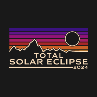 Total Solar Eclipse 2024 / Retro Design Style T-Shirt