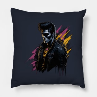 elvis presley Art Pillow