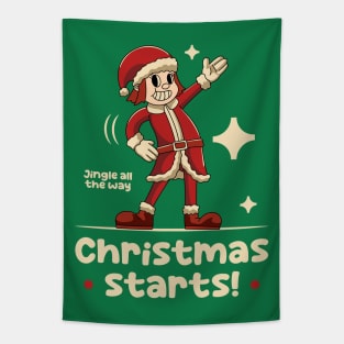 Santa Claus Girl Tapestry