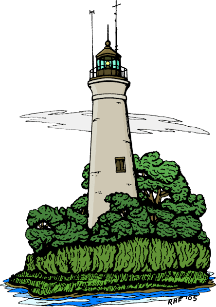 Lighthouse Kids T-Shirt by AzureLionProductions