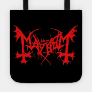 Mayhem Logo | Black Metal Tote