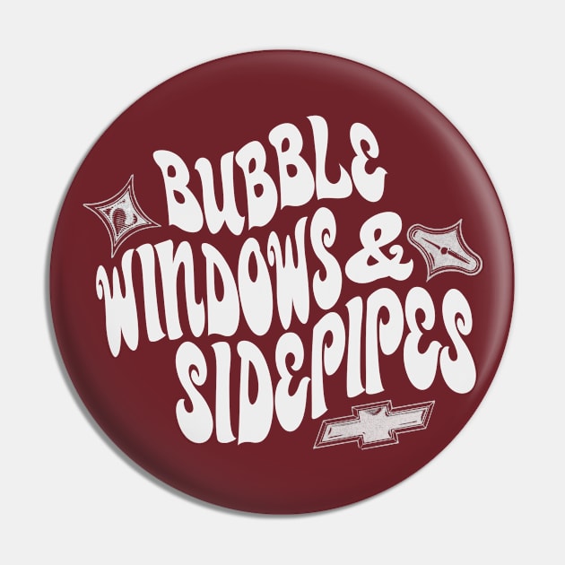 Bubble Windows & Side Pipes! (White) Pin by NextGenVanner