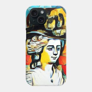 Frances Burney Abstract Portrait | Frances Burney Abstract Artwork 15 Phone Case