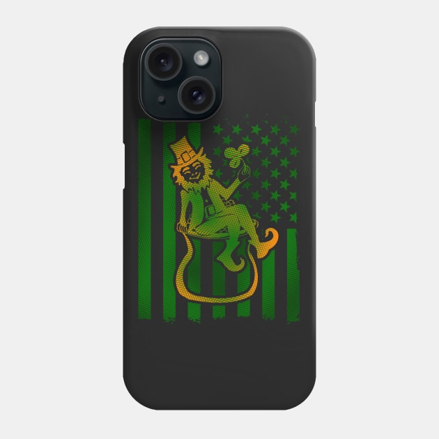 Irish American Leprechaun Phone Case by RadStar