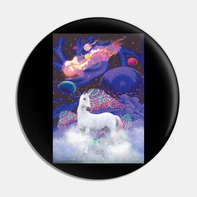 Psychedelic Tshirt LSD Unicorn Pin by avshirtnation