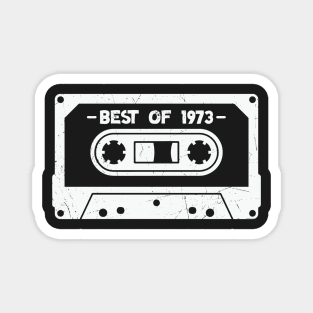 Best of 1973 Retro Cassette Tape 1973 Birthday Magnet