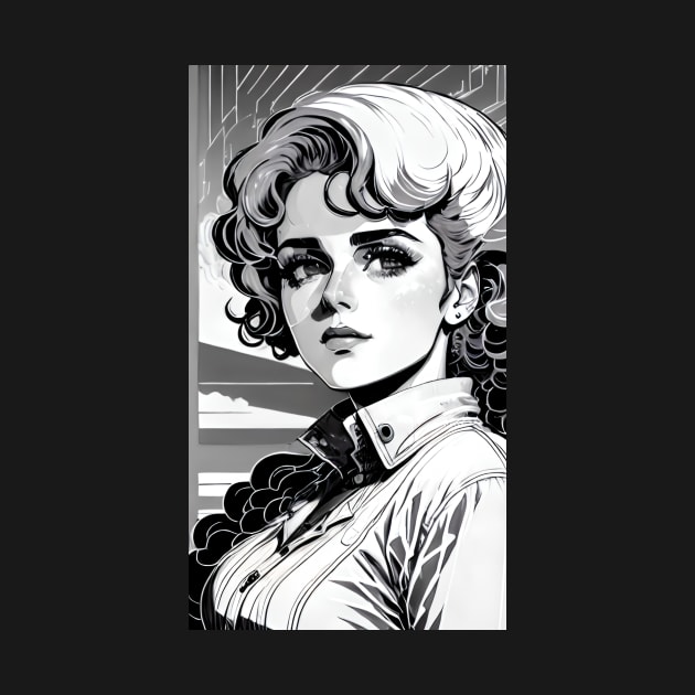 Captivating Portrait of a Beautiful Woman" by SummerTshirt