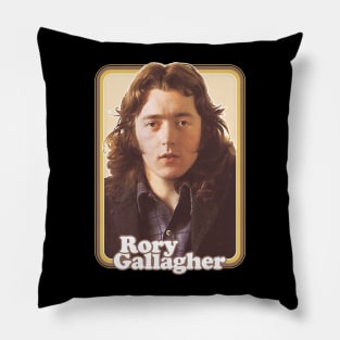 Rory Gallagher / Vintage Look Fanart Design Pillow