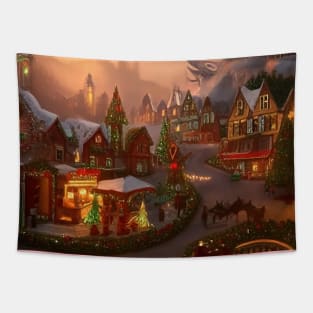 Christmas Village Tapestry